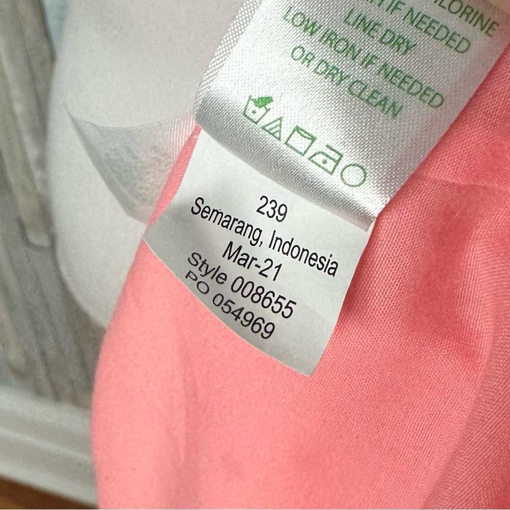 Lilly Pulitzer XXS XS Shaila Puff Sleeve Eyelet Blouse Top Bright Neon Pink‎ - Picture 9 of 14